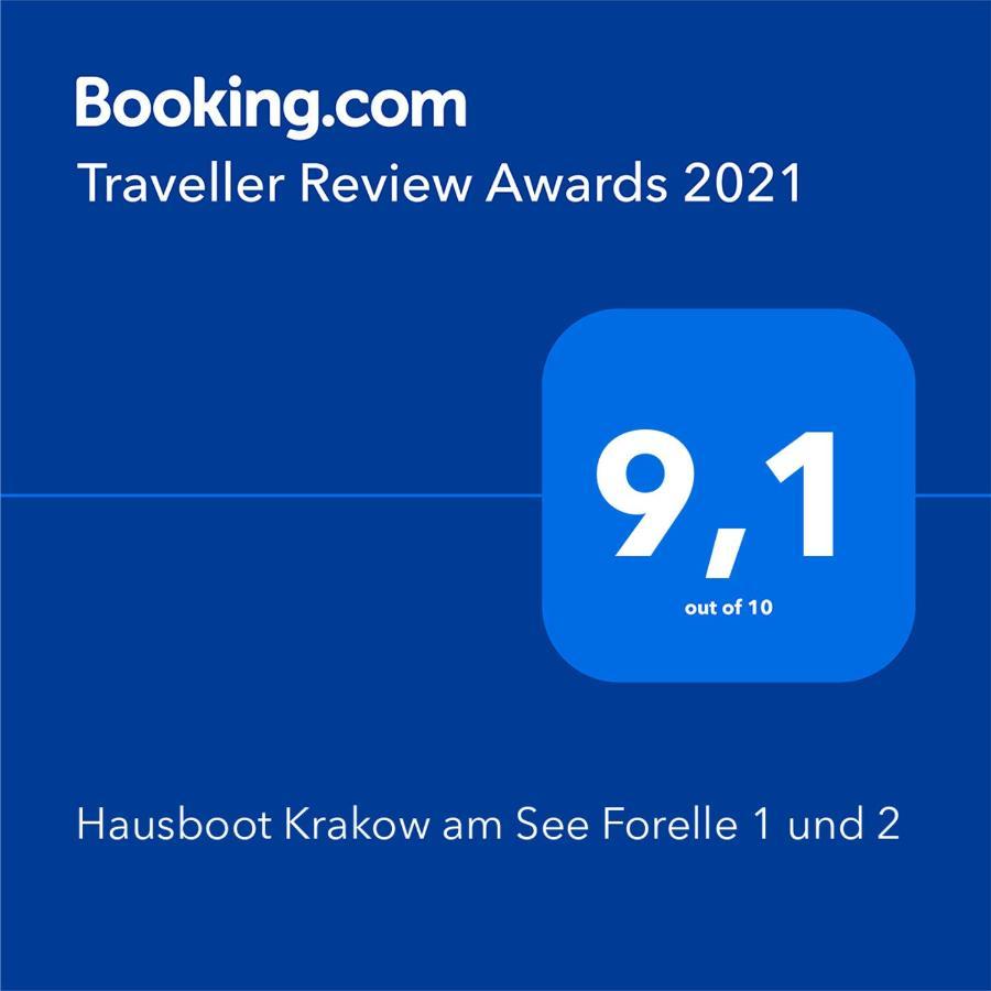 Hausboot Krakow Am See Forelle 1 Und 2 Екстериор снимка